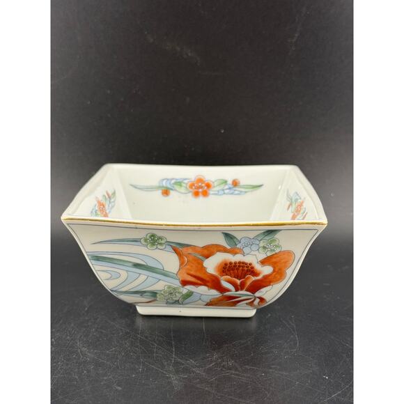 Vintage Takahashi Flora Square Bowl - Picture 4 of 7